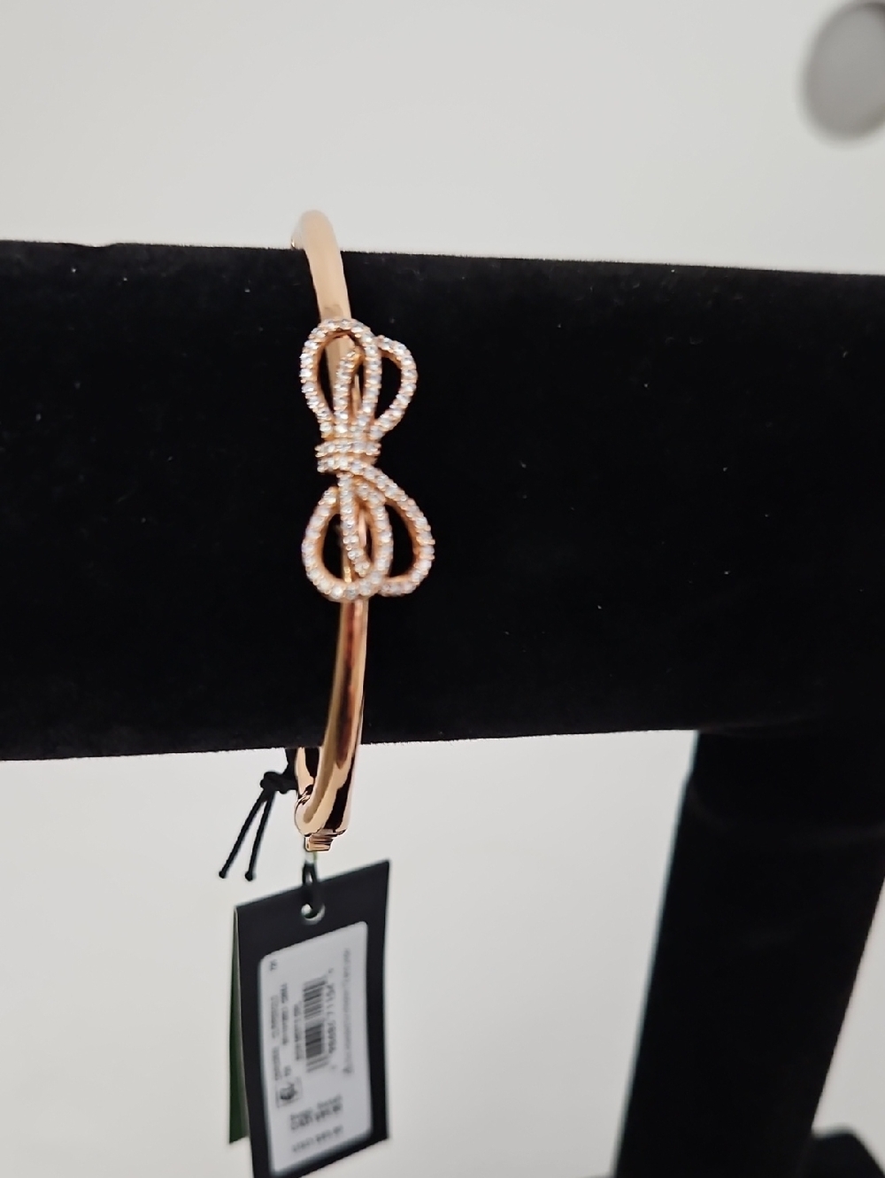 Kate Spade NWT Rose Goldtone Hinged Bow Bracelet